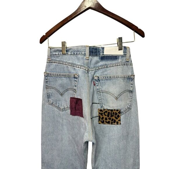 RE/DONE | Levi's 70s Loose Flare INDIGO PATCH Jeans Size 26 - Picture 8 of 16
